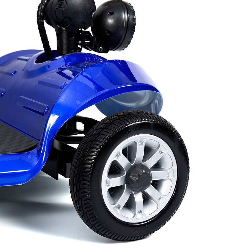 YL-09B Складной 4-колесный легкий мобильный самокат с корзиной