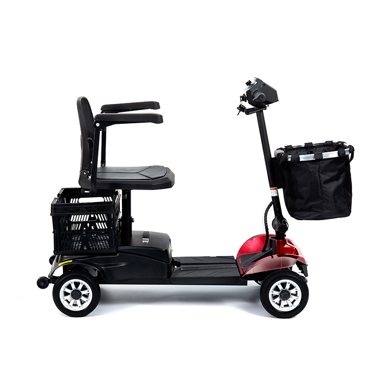 YL-02 Легкий 4-колесный самокат для пожилых людей с поворотным сиденьем на 360°