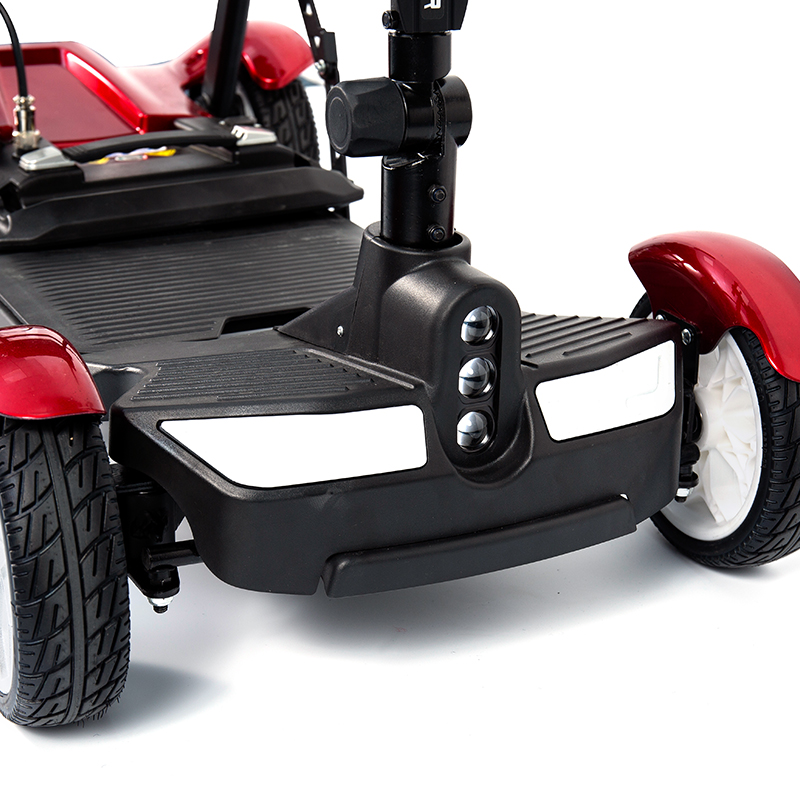 YL-211 4-колесный туристический электрический скутер для пожилых людей со светодиодной фарой и корзиной