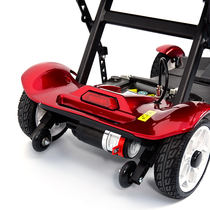 YL-211 4-колесный туристический электрический скутер для пожилых людей со светодиодной фарой и корзиной