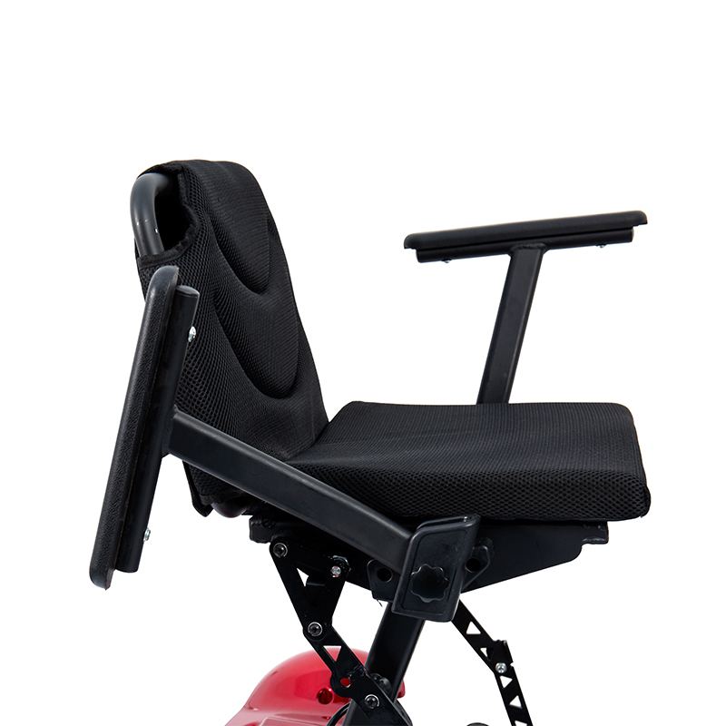 YL-211 4-колесный туристический электрический скутер для пожилых людей со светодиодной фарой и корзиной